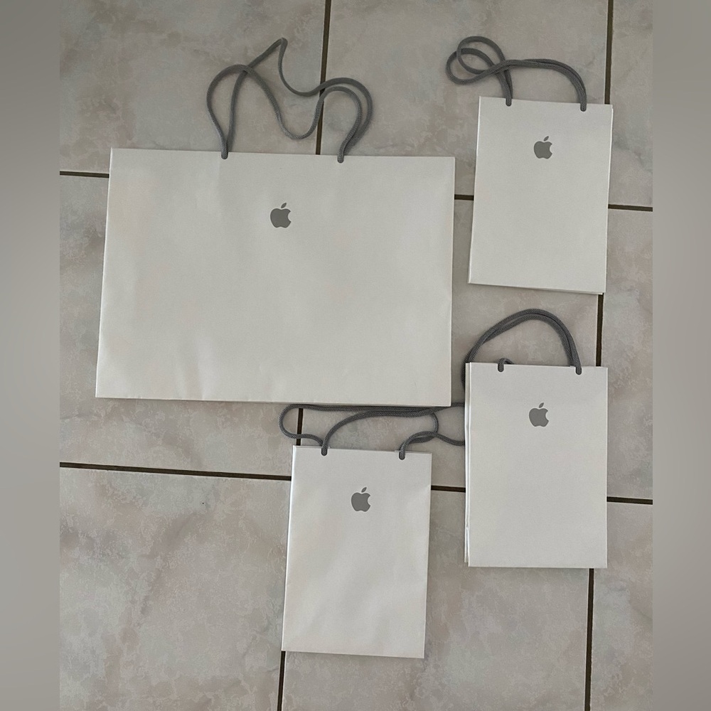 Apple Gray and White Bag Collection